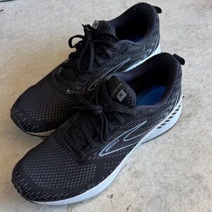 Brooks Black and White Athletic Shoes